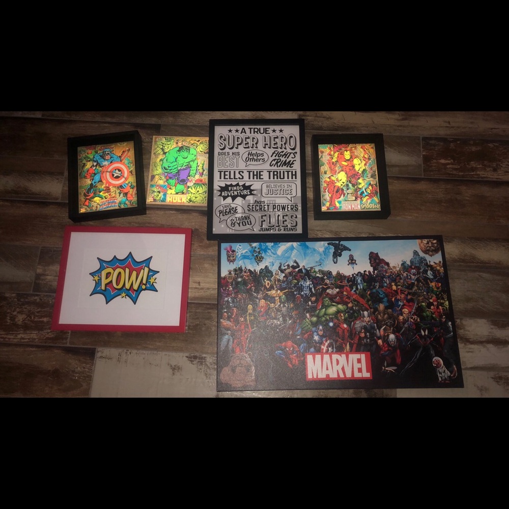 Boys superhero room decor BIG SIGN diff listing